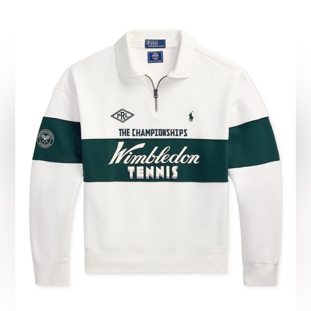Polo Ralph Lauren Unisex Wimbledon Relaxed-Fit Fleece Sweatshirt - Picture 5 of 7